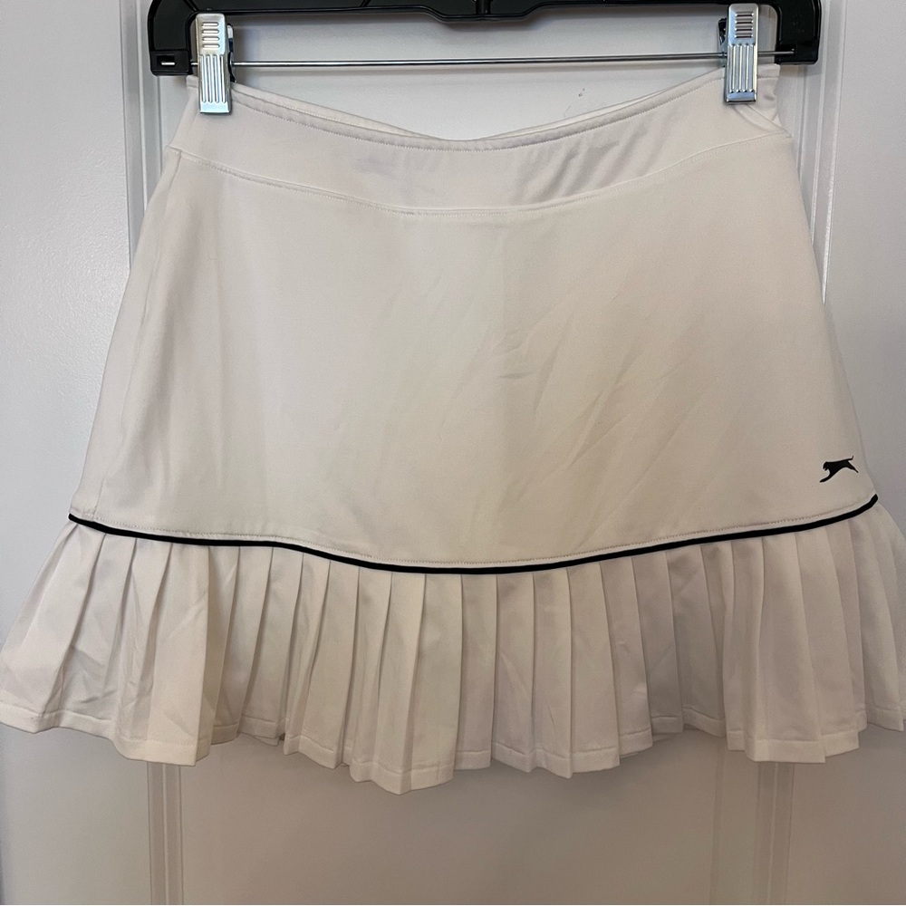White Pleated Skirt
